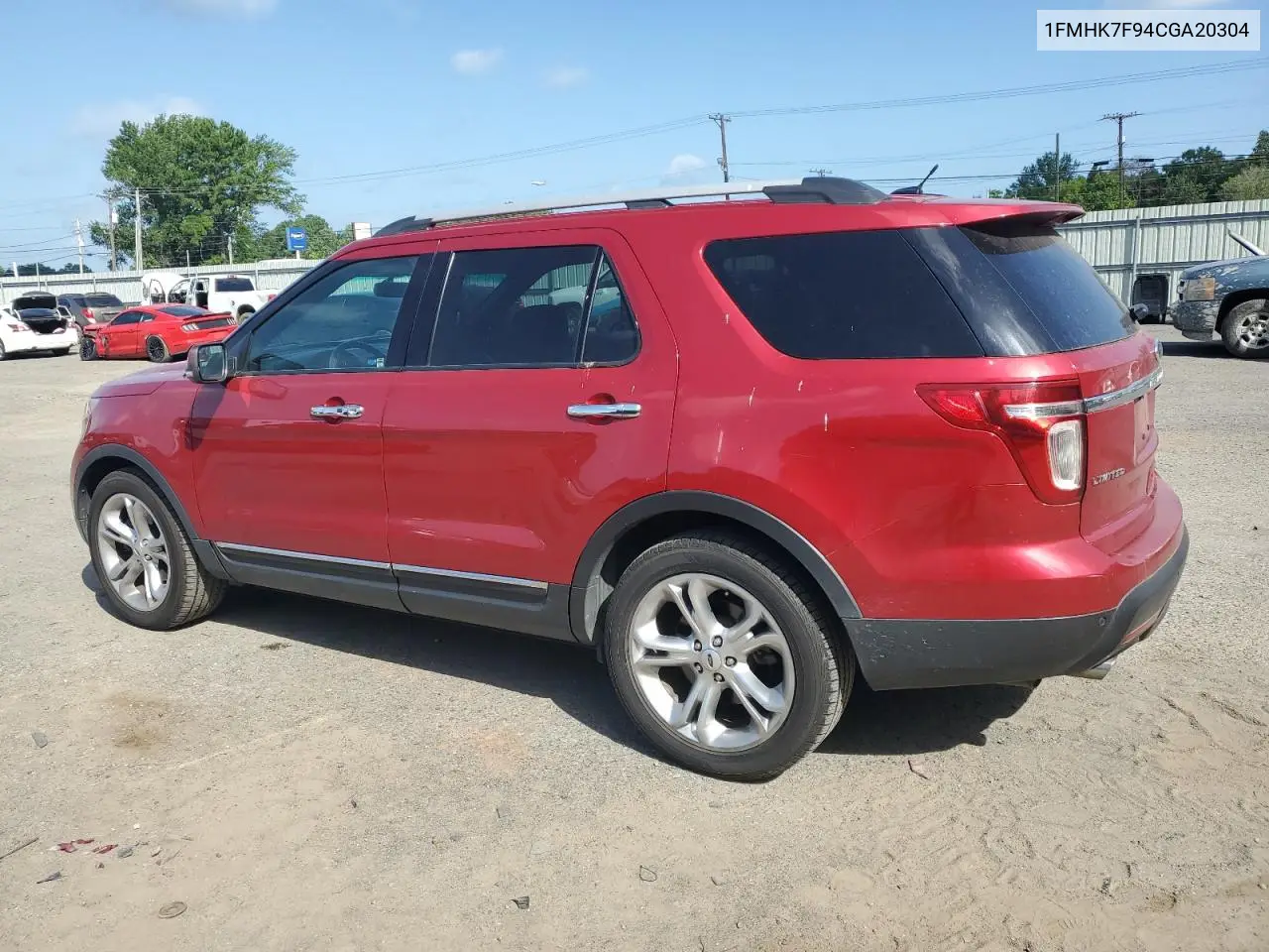 2012 Ford Explorer Limited VIN: 1FMHK7F94CGA20304 Lot: 62524855