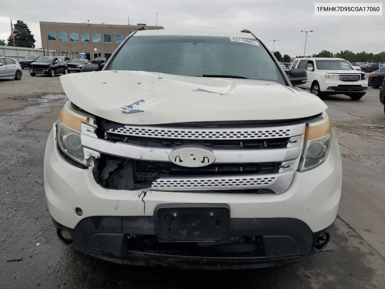 2012 Ford Explorer Xlt VIN: 1FMHK7D95CGA17060 Lot: 62719885