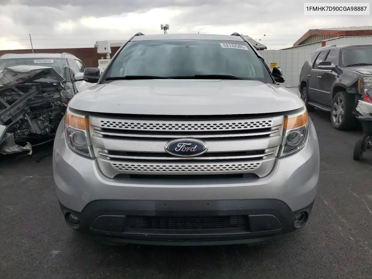 2012 Ford Explorer Xlt VIN: 1FMHK7D90CGA98887 Lot: 62742505