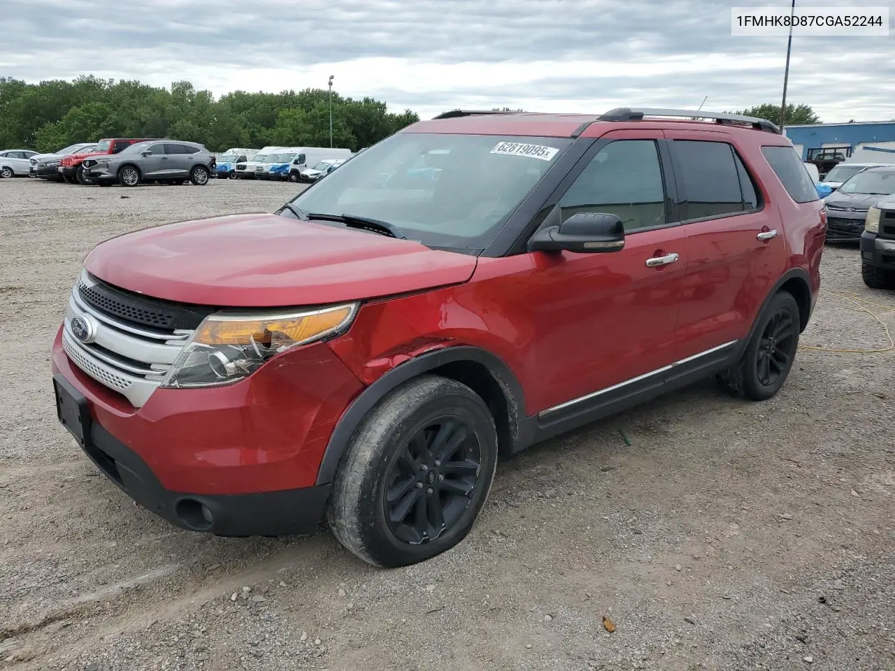 2012 Ford Explorer Xlt VIN: 1FMHK8D87CGA52244 Lot: 62819095