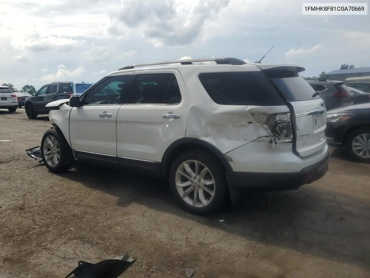 2012 Ford Explorer Limited VIN: 1FMHK8F81CGA70669 Lot: 63281695