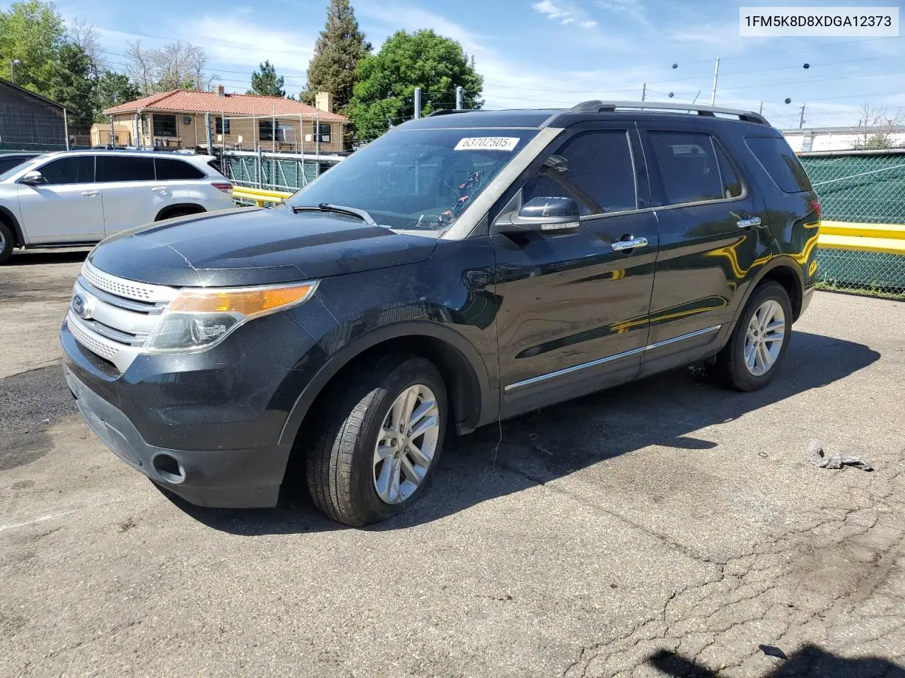 2013 Ford Explorer Xlt VIN: 1FM5K8D8XDGA12373 Lot: 63702505