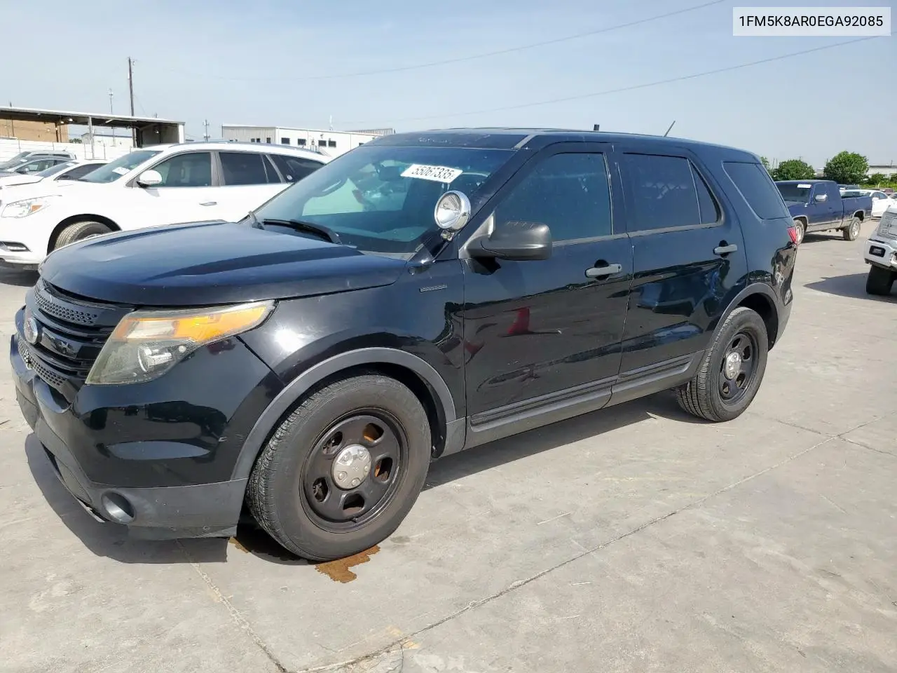 2014 Ford Explorer Police Interceptor VIN: 1FM5K8AR0EGA92085 Lot: 55067335