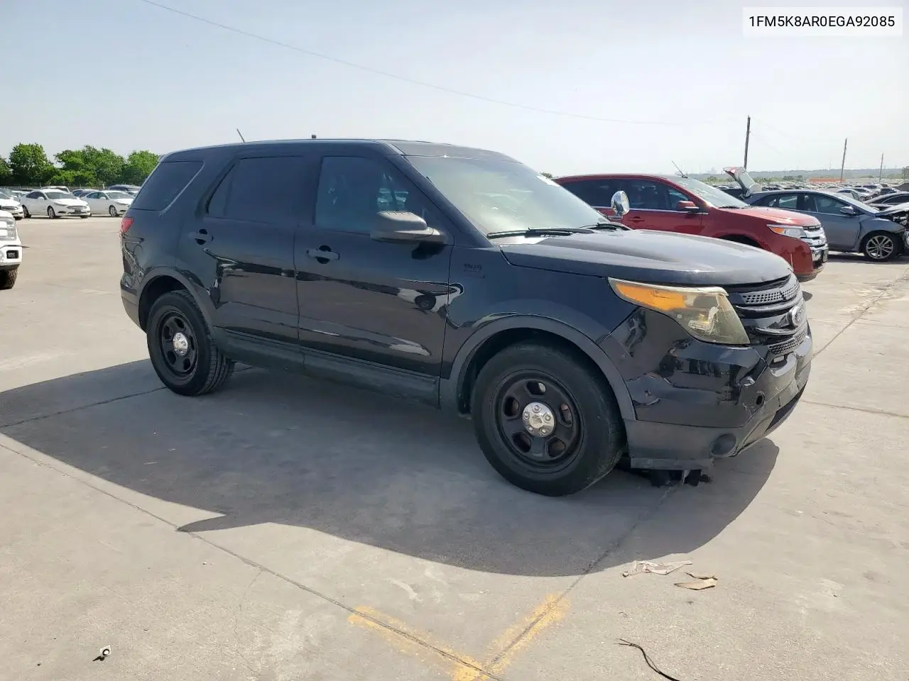 2014 Ford Explorer Police Interceptor VIN: 1FM5K8AR0EGA92085 Lot: 55067335