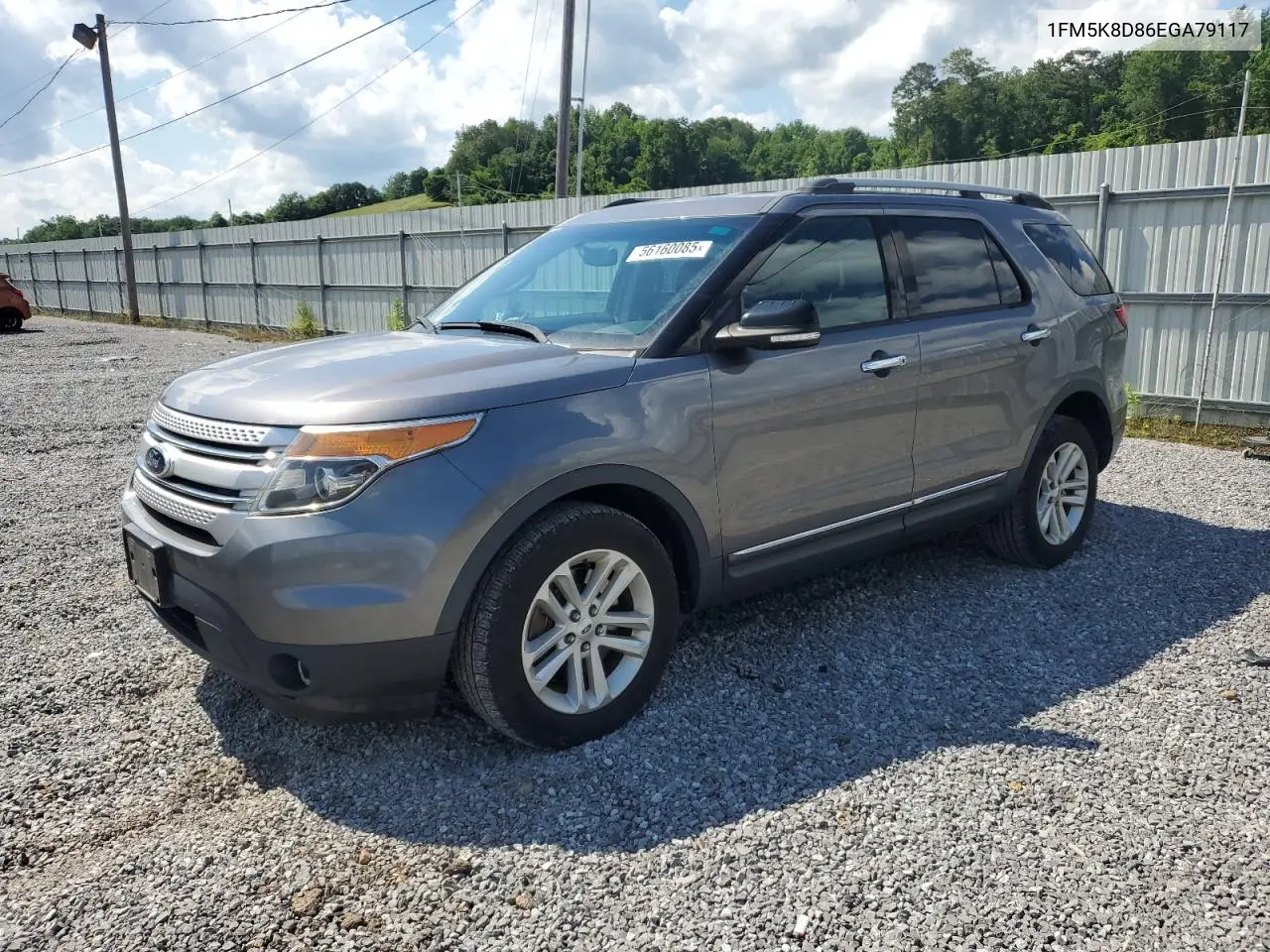 2014 Ford Explorer Xlt VIN: 1FM5K8D86EGA79117 Lot: 56160085