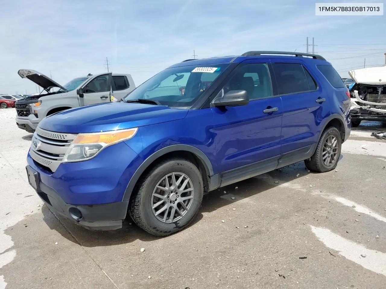 2014 Ford Explorer VIN: 1FM5K7B83EGB17013 Lot: 56302325