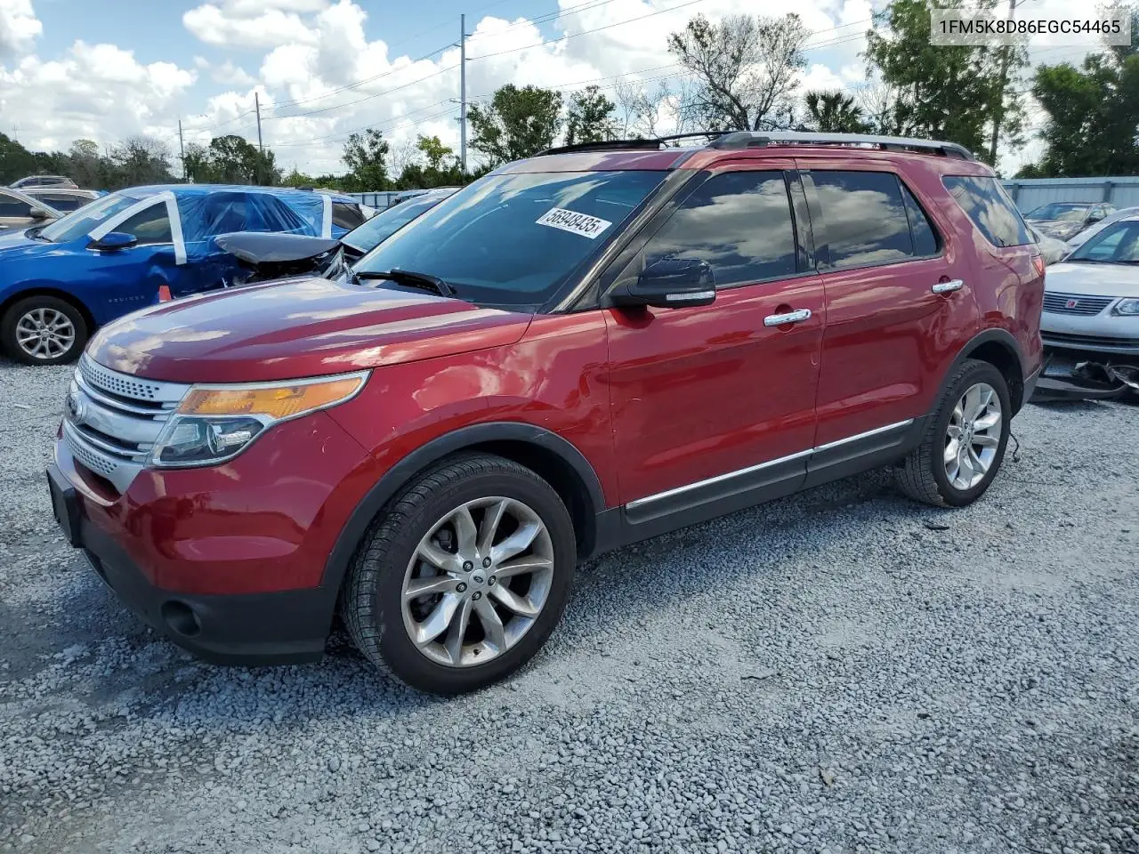 2014 Ford Explorer Xlt VIN: 1FM5K8D86EGC54465 Lot: 56948435