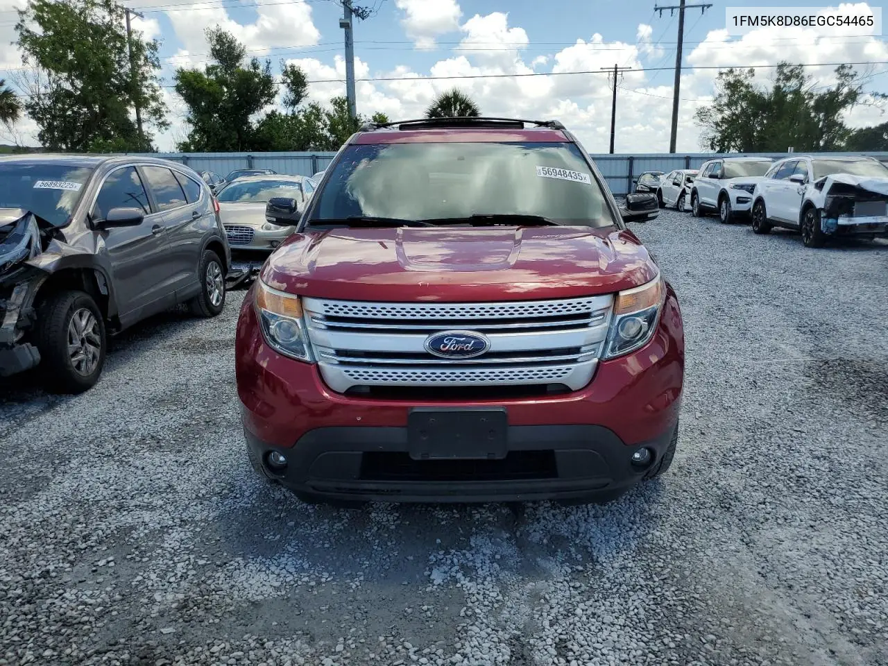 2014 Ford Explorer Xlt VIN: 1FM5K8D86EGC54465 Lot: 56948435