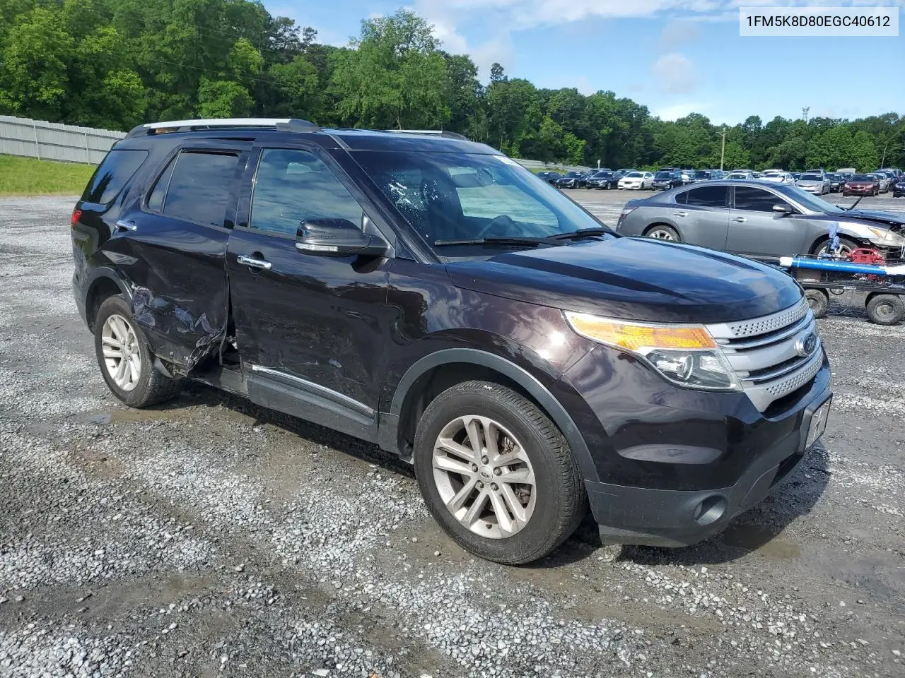 2014 Ford Explorer Xlt VIN: 1FM5K8D80EGC40612 Lot: 57024245
