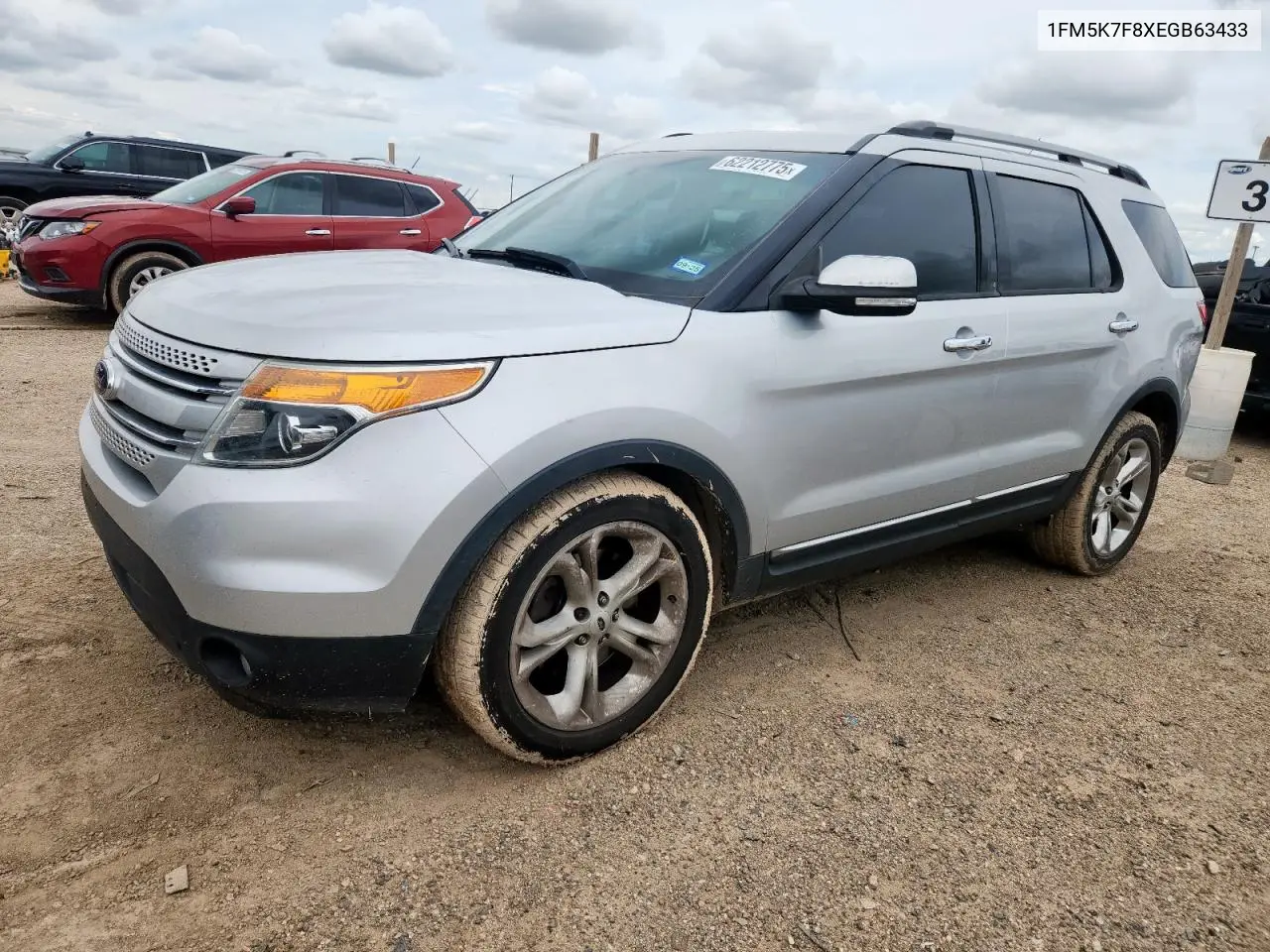 2014 Ford Explorer Limited VIN: 1FM5K7F8XEGB63433 Lot: 62212775