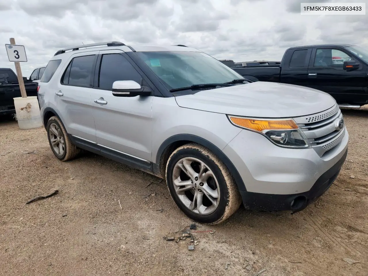 2014 Ford Explorer Limited VIN: 1FM5K7F8XEGB63433 Lot: 62212775