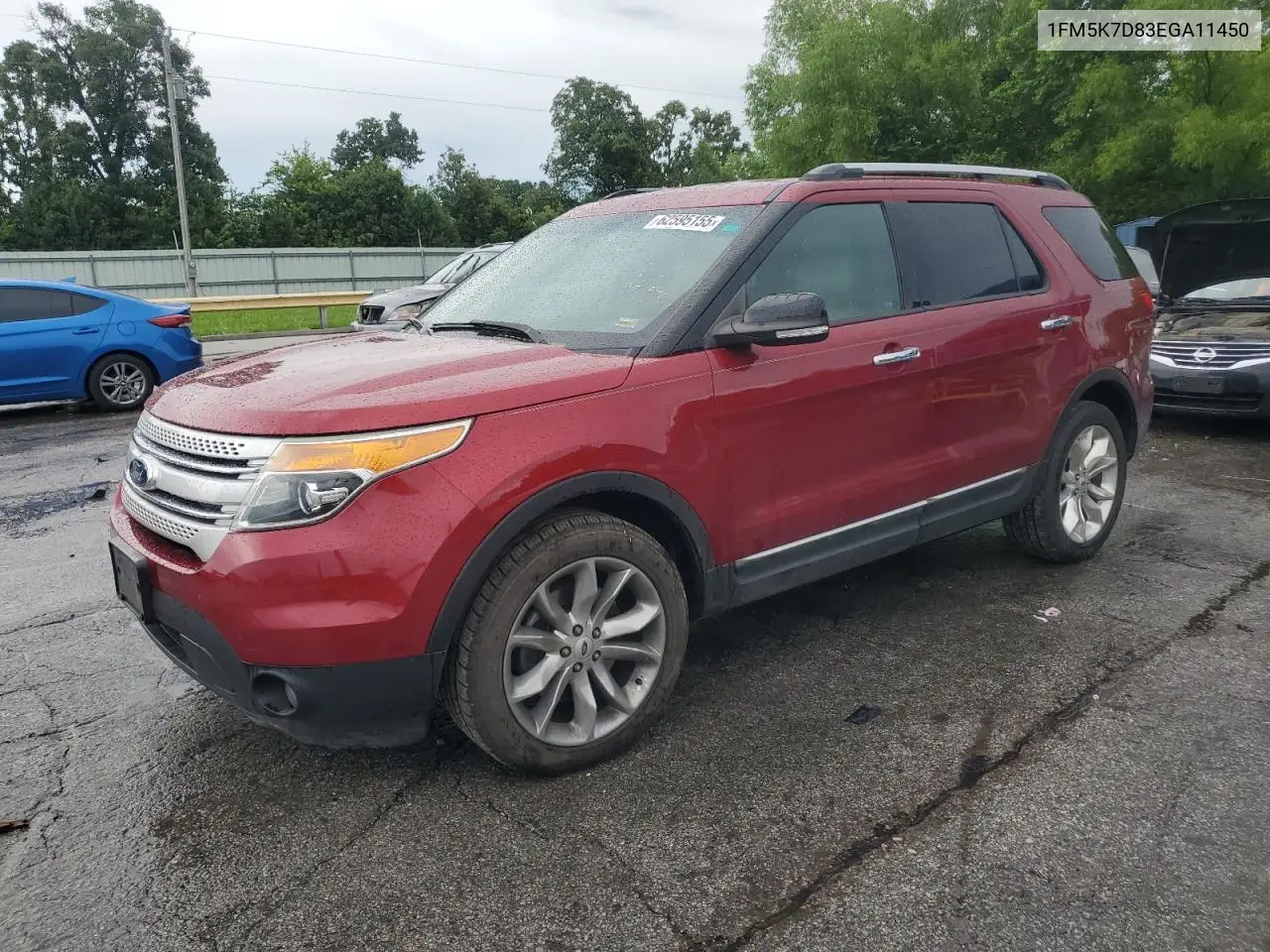 2014 Ford Explorer Xlt VIN: 1FM5K7D83EGA11450 Lot: 62595155