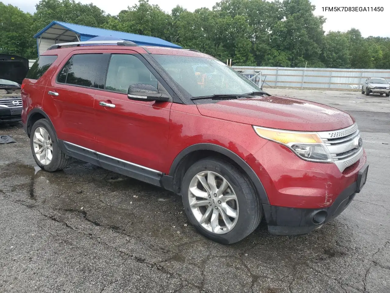 2014 Ford Explorer Xlt VIN: 1FM5K7D83EGA11450 Lot: 62595155