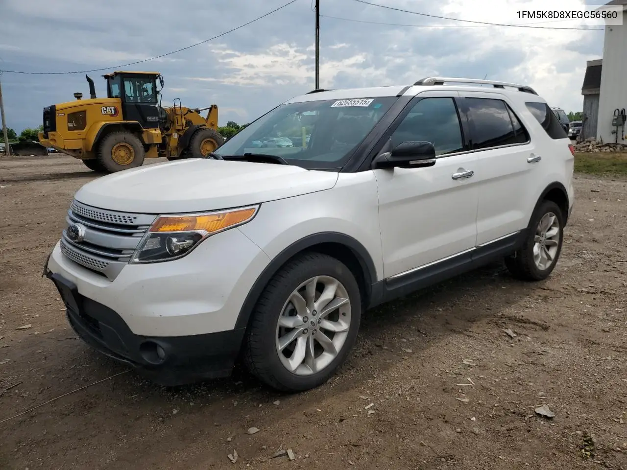 2014 Ford Explorer Xlt VIN: 1FM5K8D8XEGC56560 Lot: 62655515