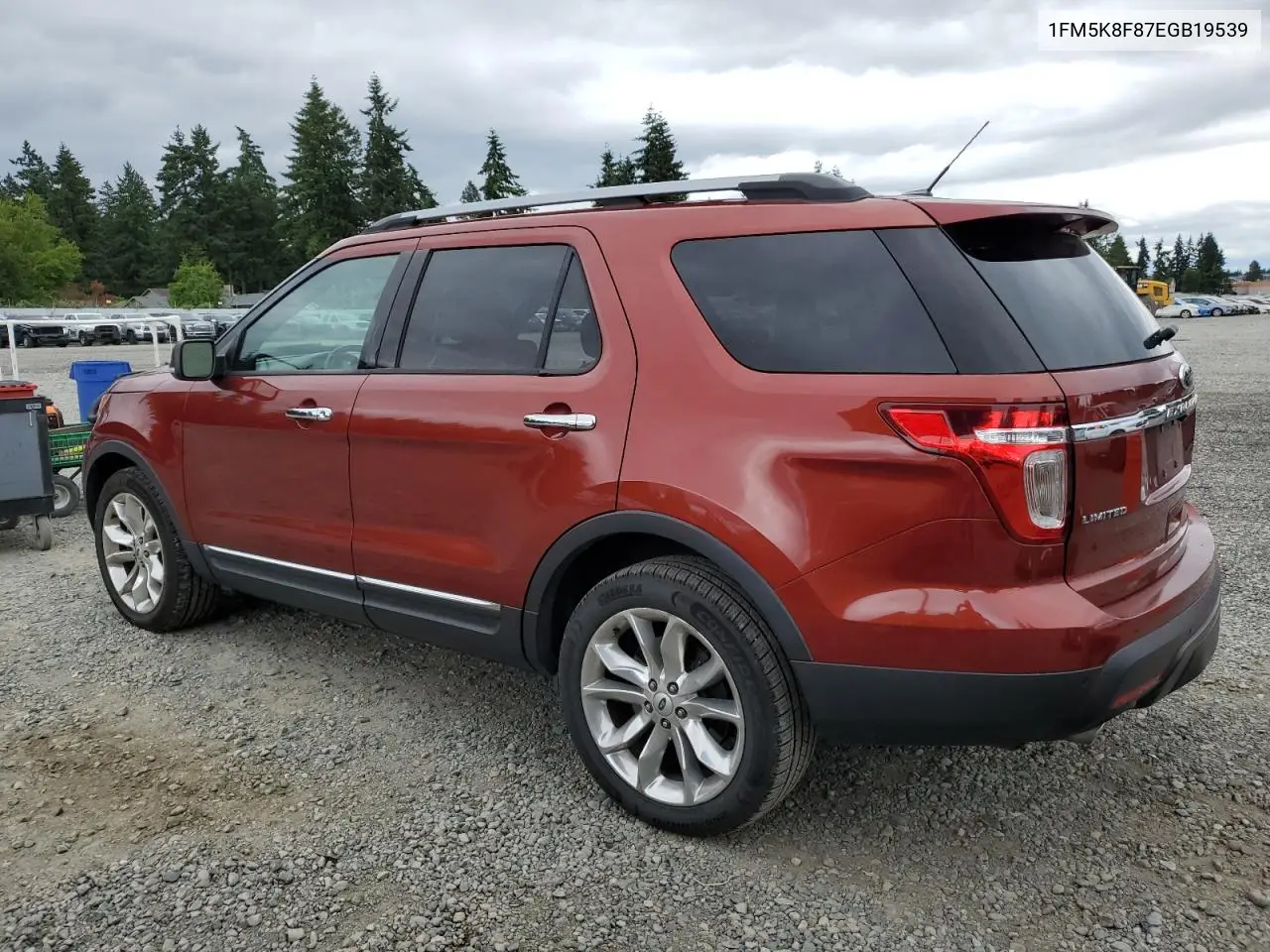 2014 Ford Explorer Limited VIN: 1FM5K8F87EGB19539 Lot: 62846805
