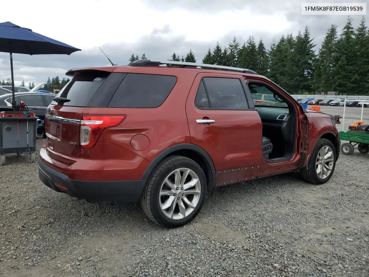 2014 Ford Explorer Limited VIN: 1FM5K8F87EGB19539 Lot: 62846805