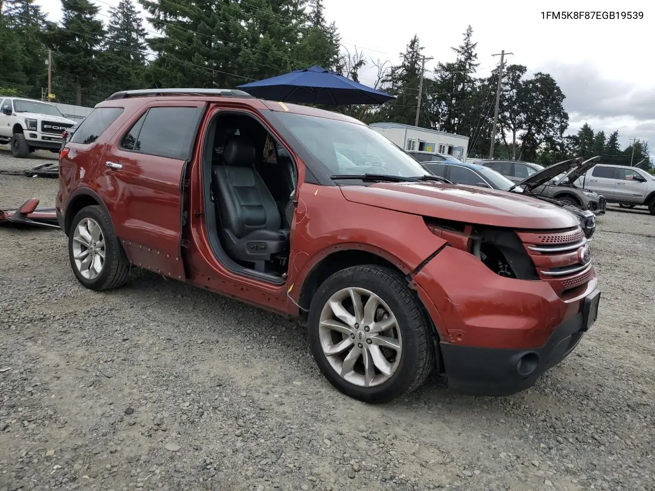 2014 Ford Explorer Limited VIN: 1FM5K8F87EGB19539 Lot: 62846805