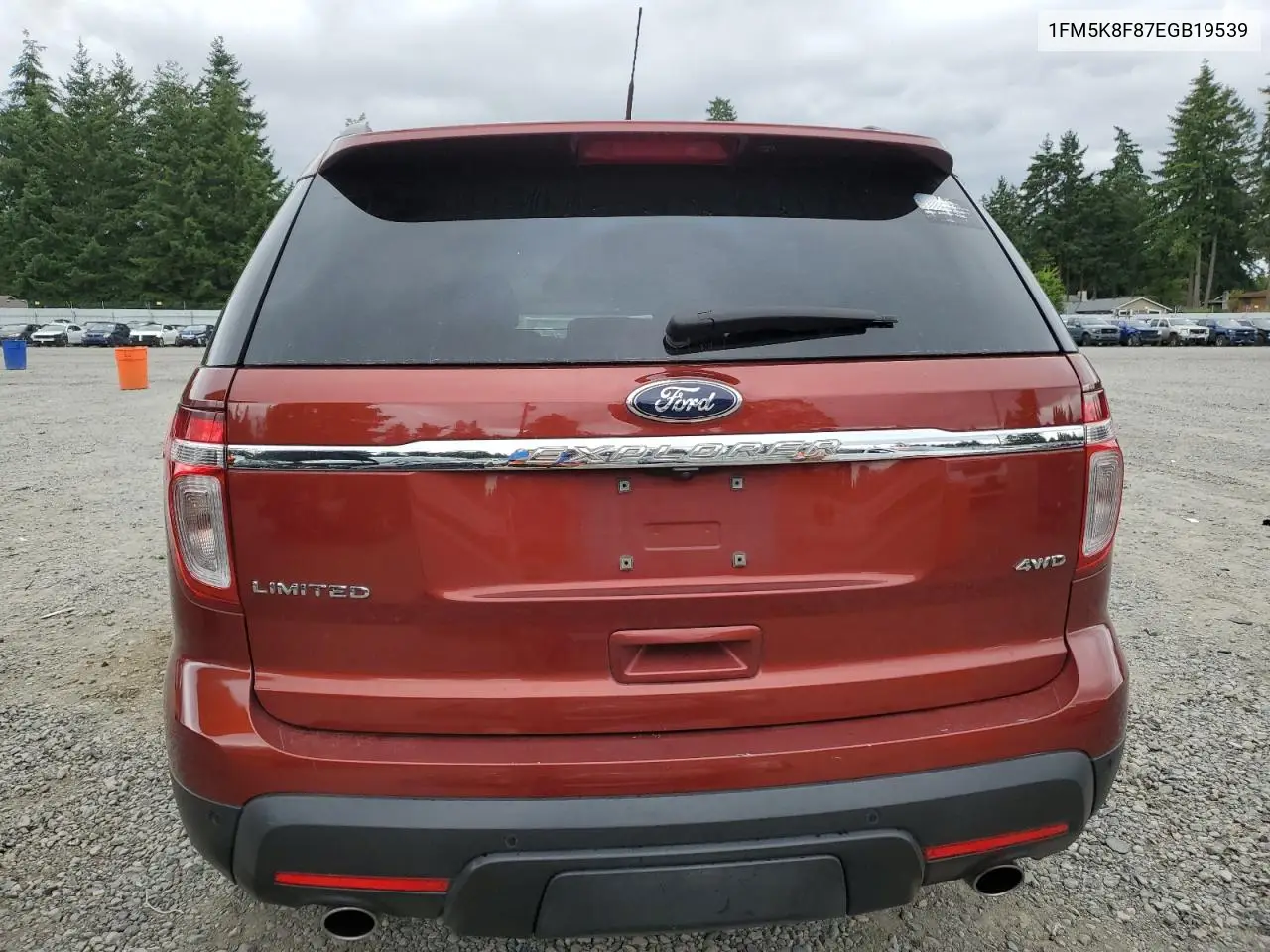 2014 Ford Explorer Limited VIN: 1FM5K8F87EGB19539 Lot: 62846805