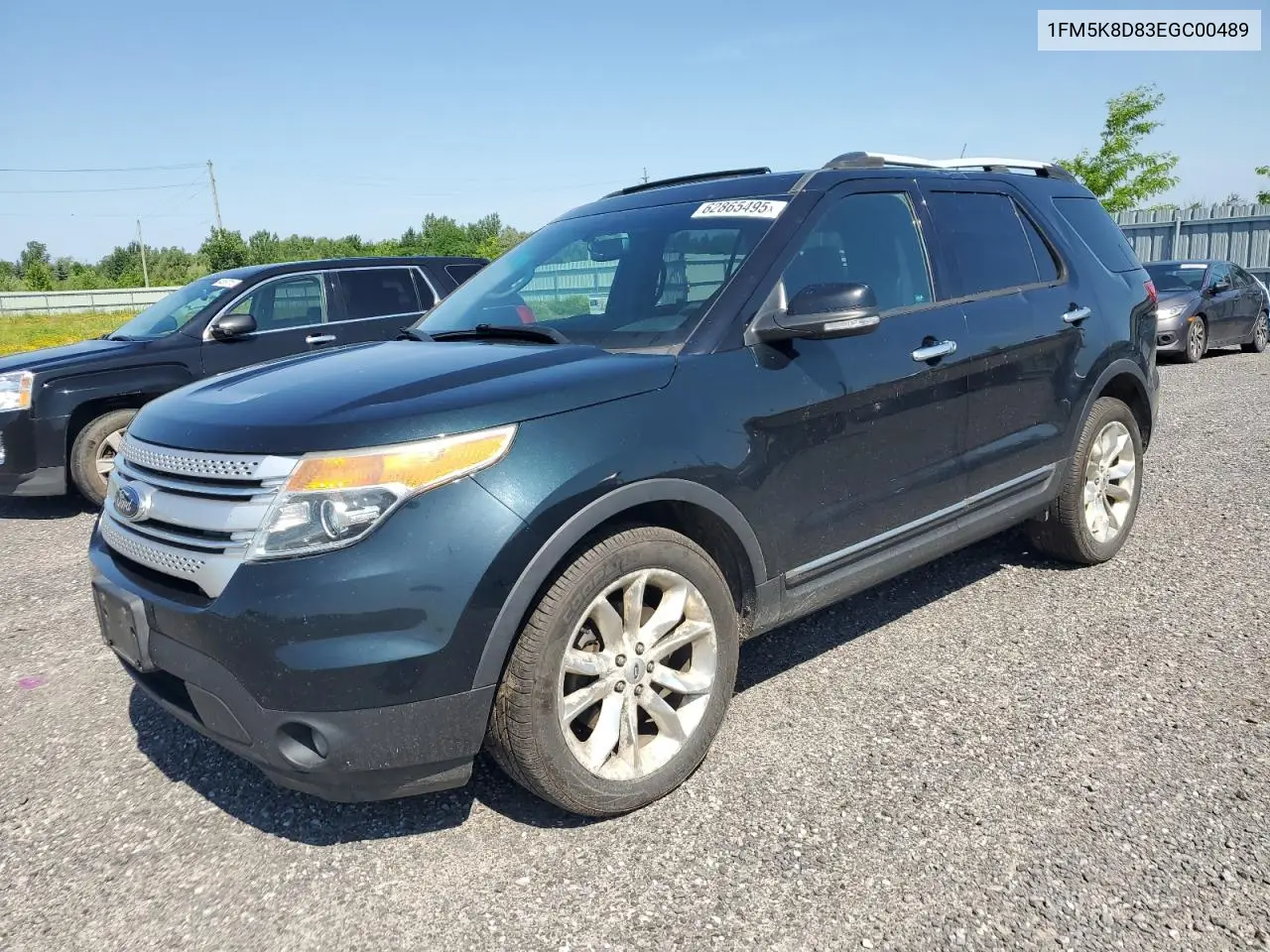 2014 Ford Explorer Xlt VIN: 1FM5K8D83EGC00489 Lot: 62865495