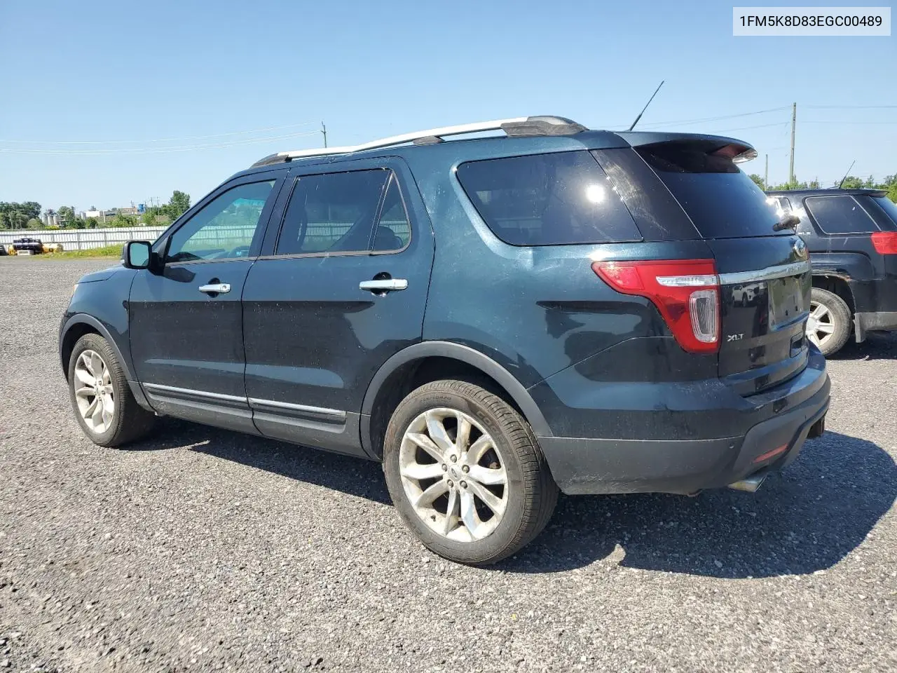2014 Ford Explorer Xlt VIN: 1FM5K8D83EGC00489 Lot: 62865495