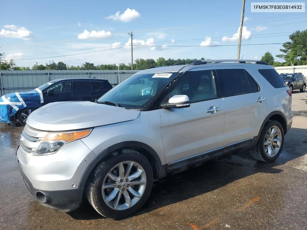 2014 Ford Explorer Limited VIN: 1FM5K7F83EGB14932 Lot: 62904465
