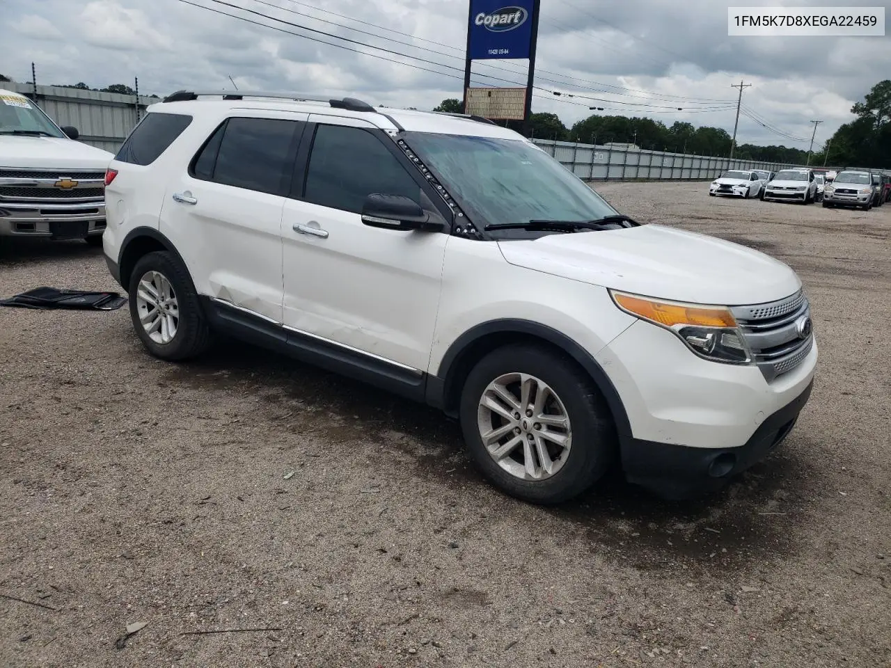 2014 Ford Explorer Xlt VIN: 1FM5K7D8XEGA22459 Lot: 63042695