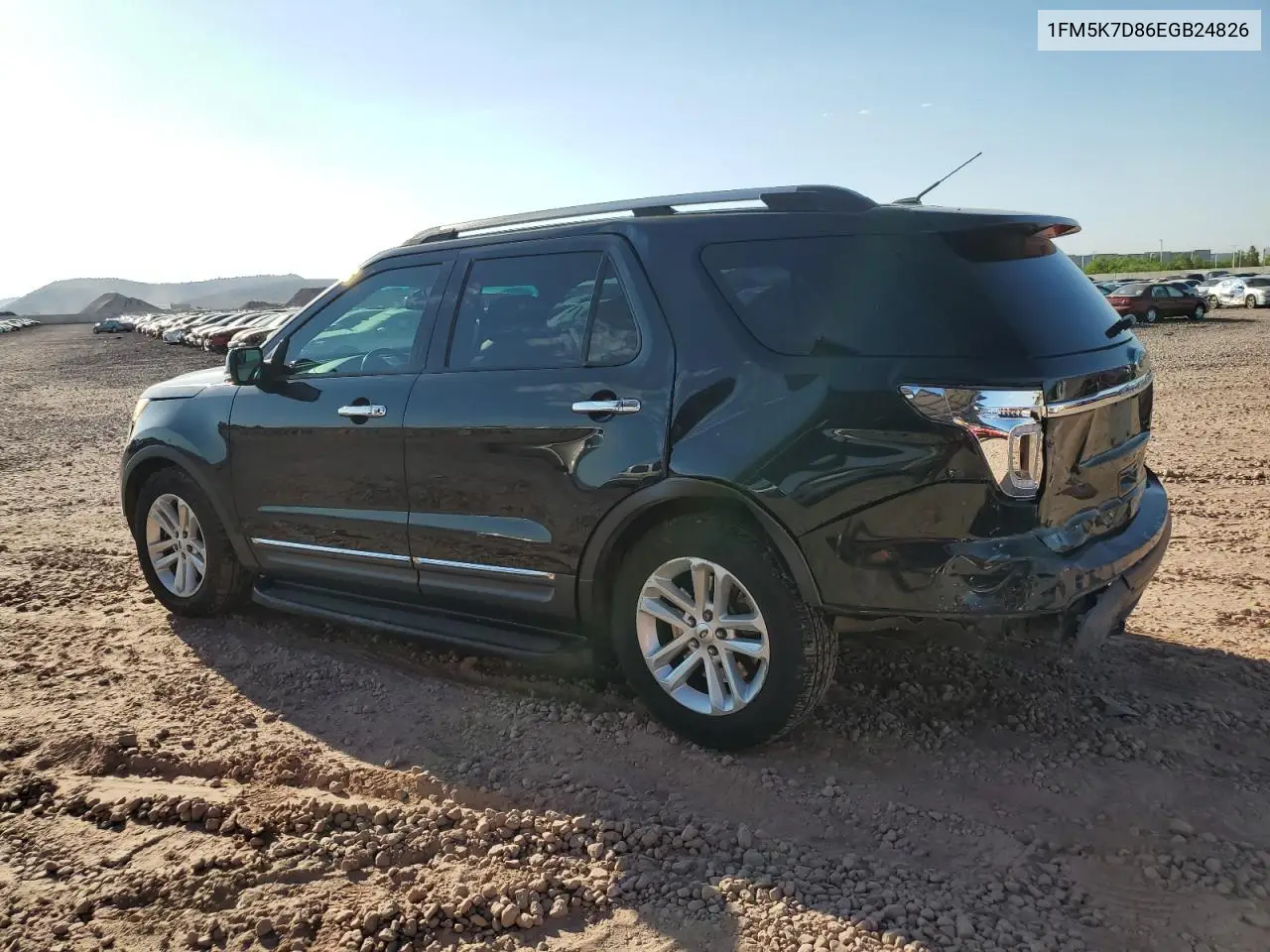 2014 Ford Explorer Xlt VIN: 1FM5K7D86EGB24826 Lot: 63112355