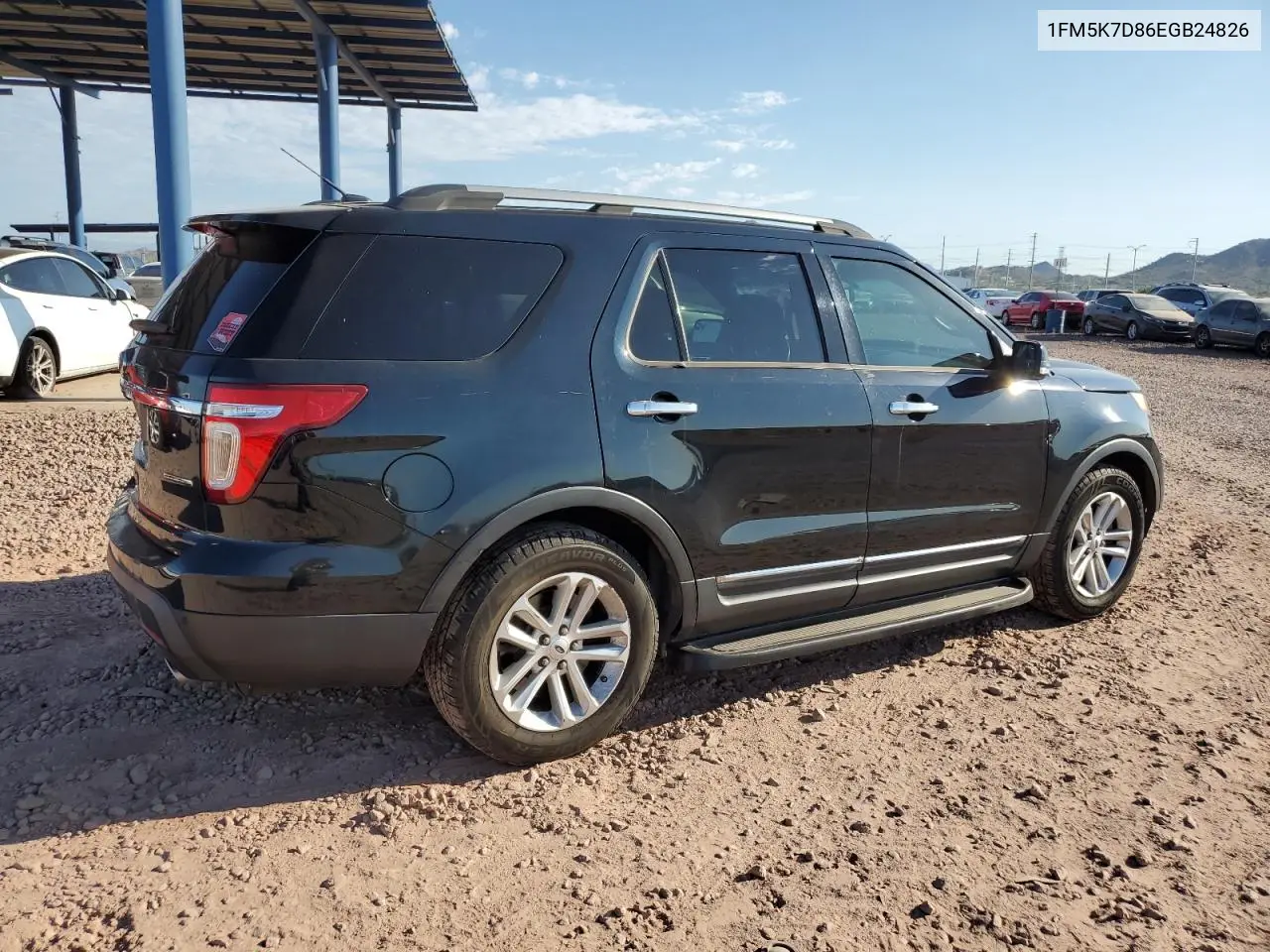 2014 Ford Explorer Xlt VIN: 1FM5K7D86EGB24826 Lot: 63112355