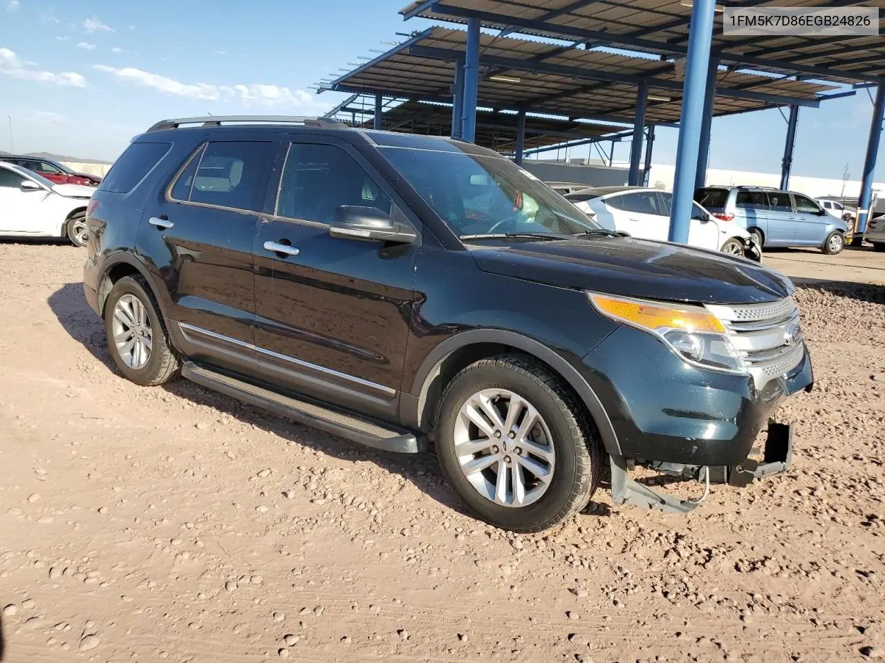 2014 Ford Explorer Xlt VIN: 1FM5K7D86EGB24826 Lot: 63112355