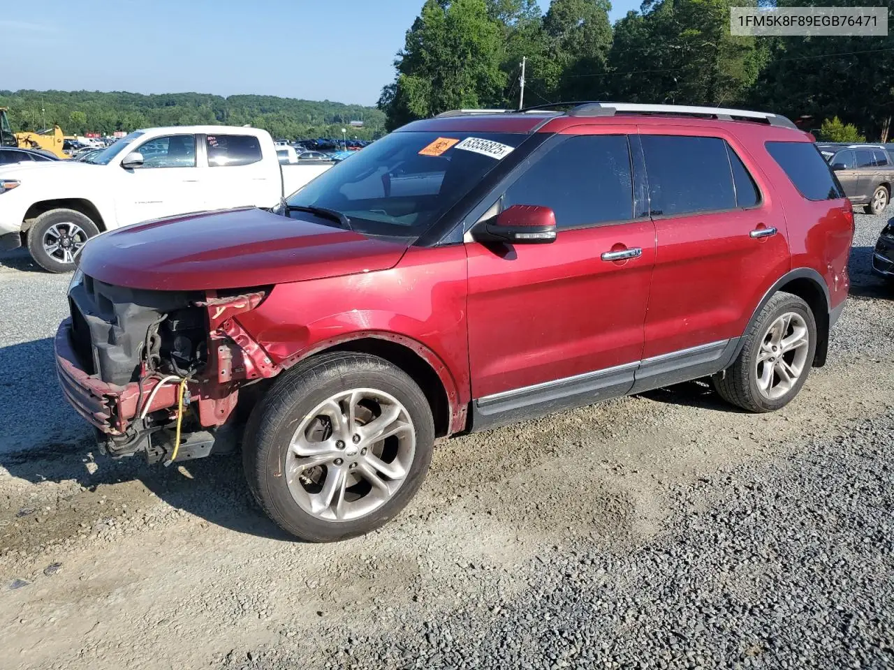 2014 Ford Explorer Limited VIN: 1FM5K8F89EGB76471 Lot: 63556825