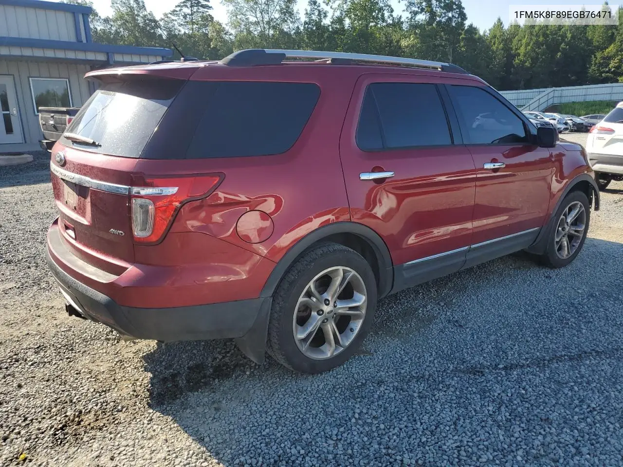 2014 Ford Explorer Limited VIN: 1FM5K8F89EGB76471 Lot: 63556825