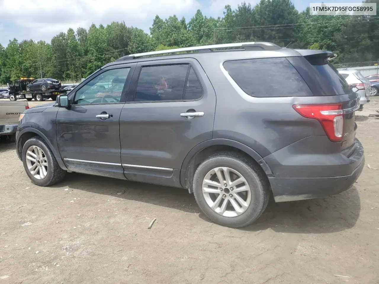 2015 Ford Explorer Xlt VIN: 1FM5K7D95FGC58995 Lot: 56395335