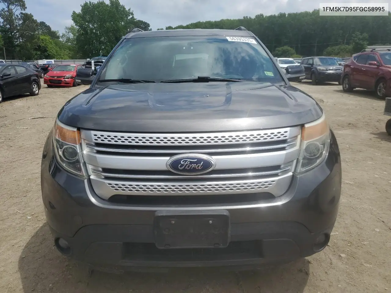 2015 Ford Explorer Xlt VIN: 1FM5K7D95FGC58995 Lot: 56395335