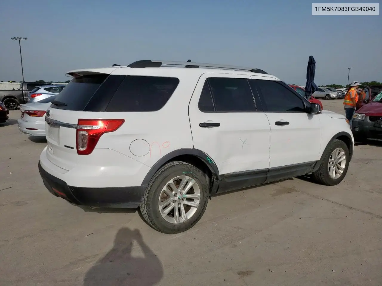 2015 Ford Explorer Xlt VIN: 1FM5K7D83FGB49040 Lot: 56701765