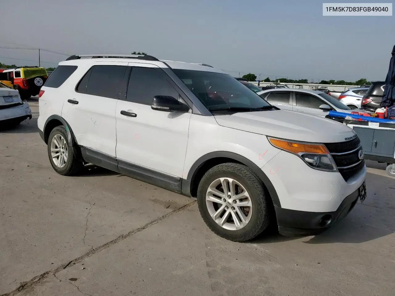 2015 Ford Explorer Xlt VIN: 1FM5K7D83FGB49040 Lot: 56701765