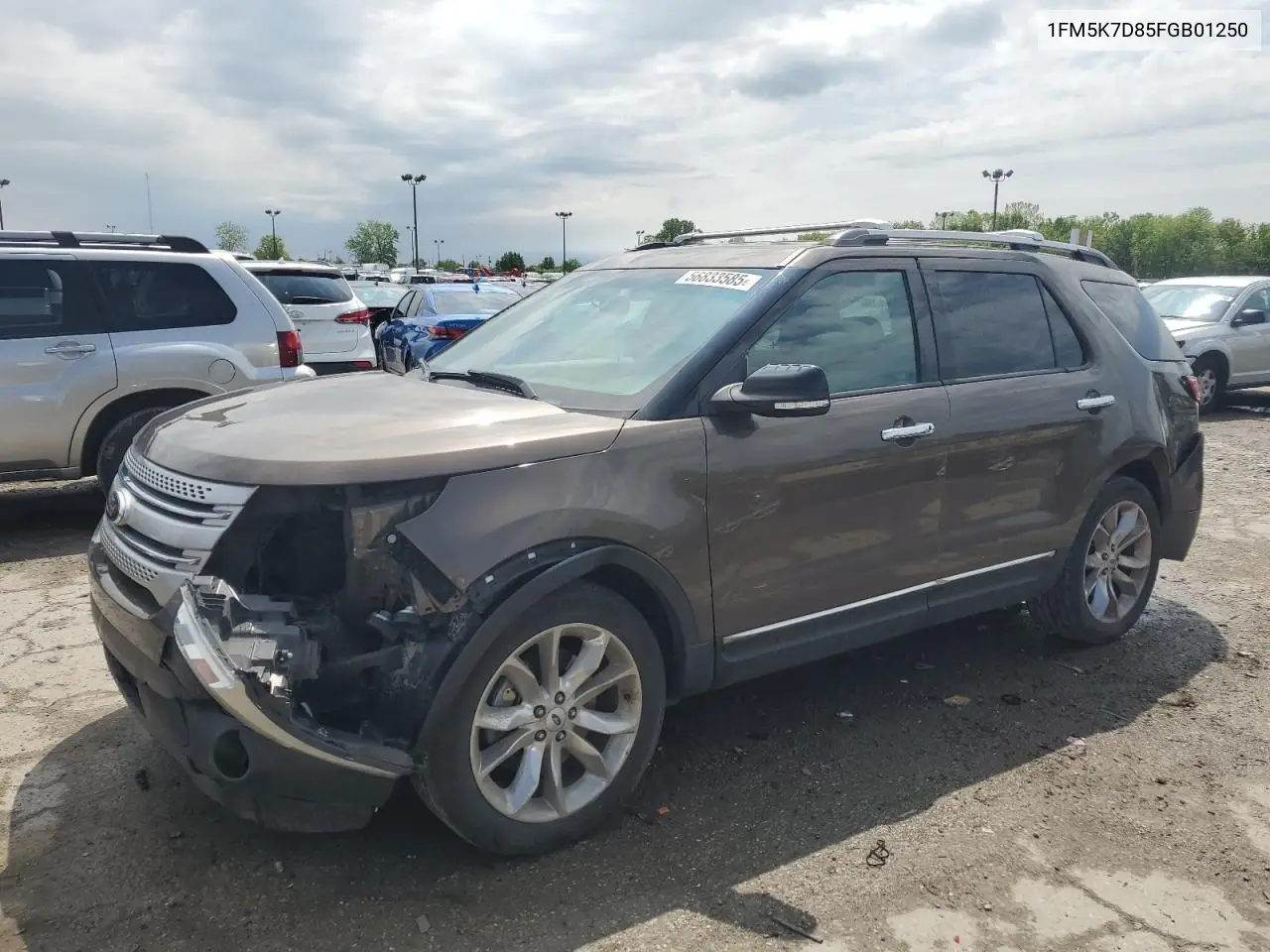 2015 Ford Explorer Xlt VIN: 1FM5K7D85FGB01250 Lot: 56833585