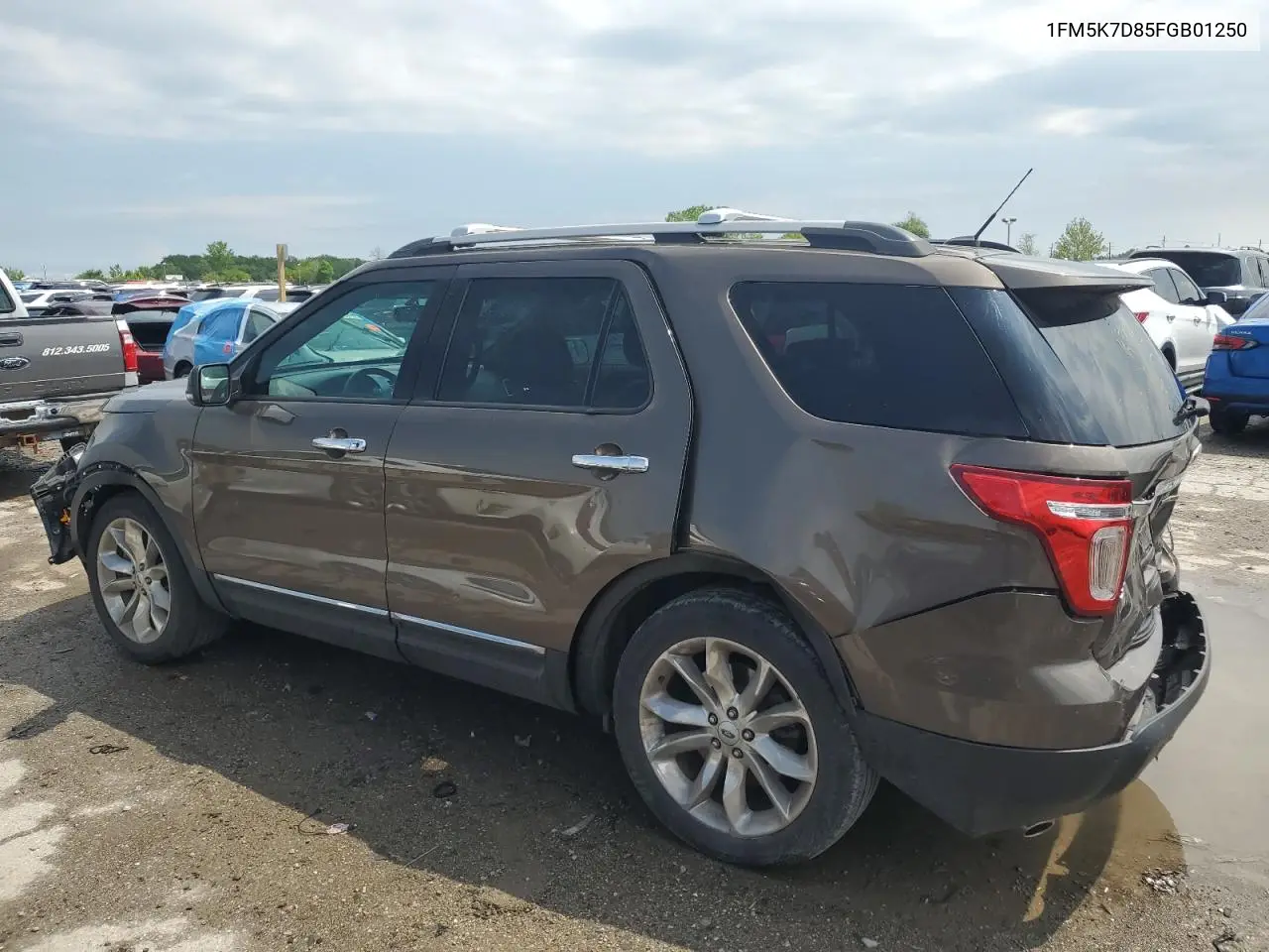 2015 Ford Explorer Xlt VIN: 1FM5K7D85FGB01250 Lot: 56833585