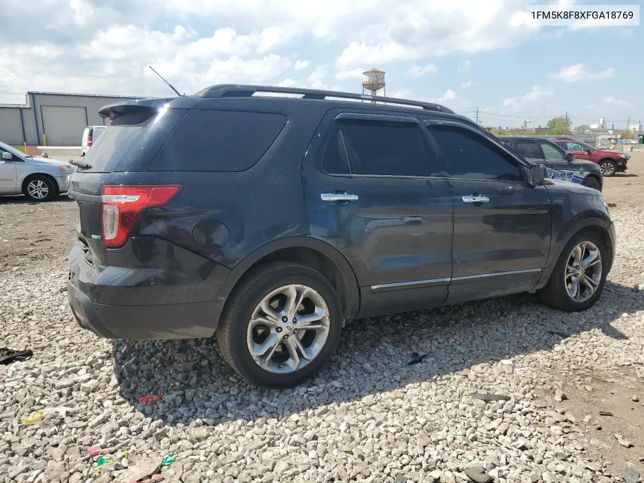 2015 Ford Explorer Limited VIN: 1FM5K8F8XFGA18769 Lot: 57182465