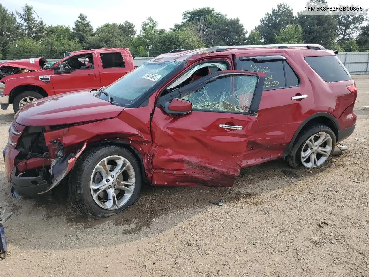 2015 Ford Explorer Limited VIN: 1FM5K8F82FGB00866 Lot: 60475665
