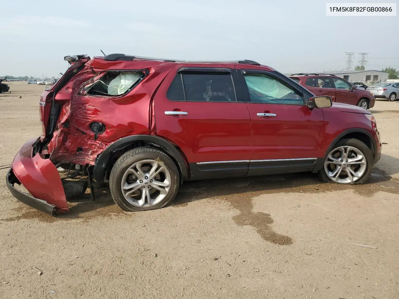 2015 Ford Explorer Limited VIN: 1FM5K8F82FGB00866 Lot: 60475665