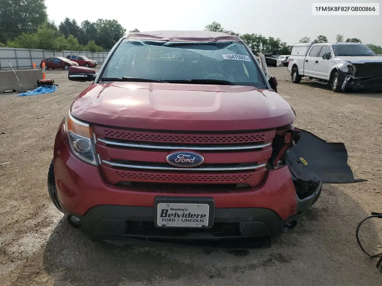 2015 Ford Explorer Limited VIN: 1FM5K8F82FGB00866 Lot: 60475665