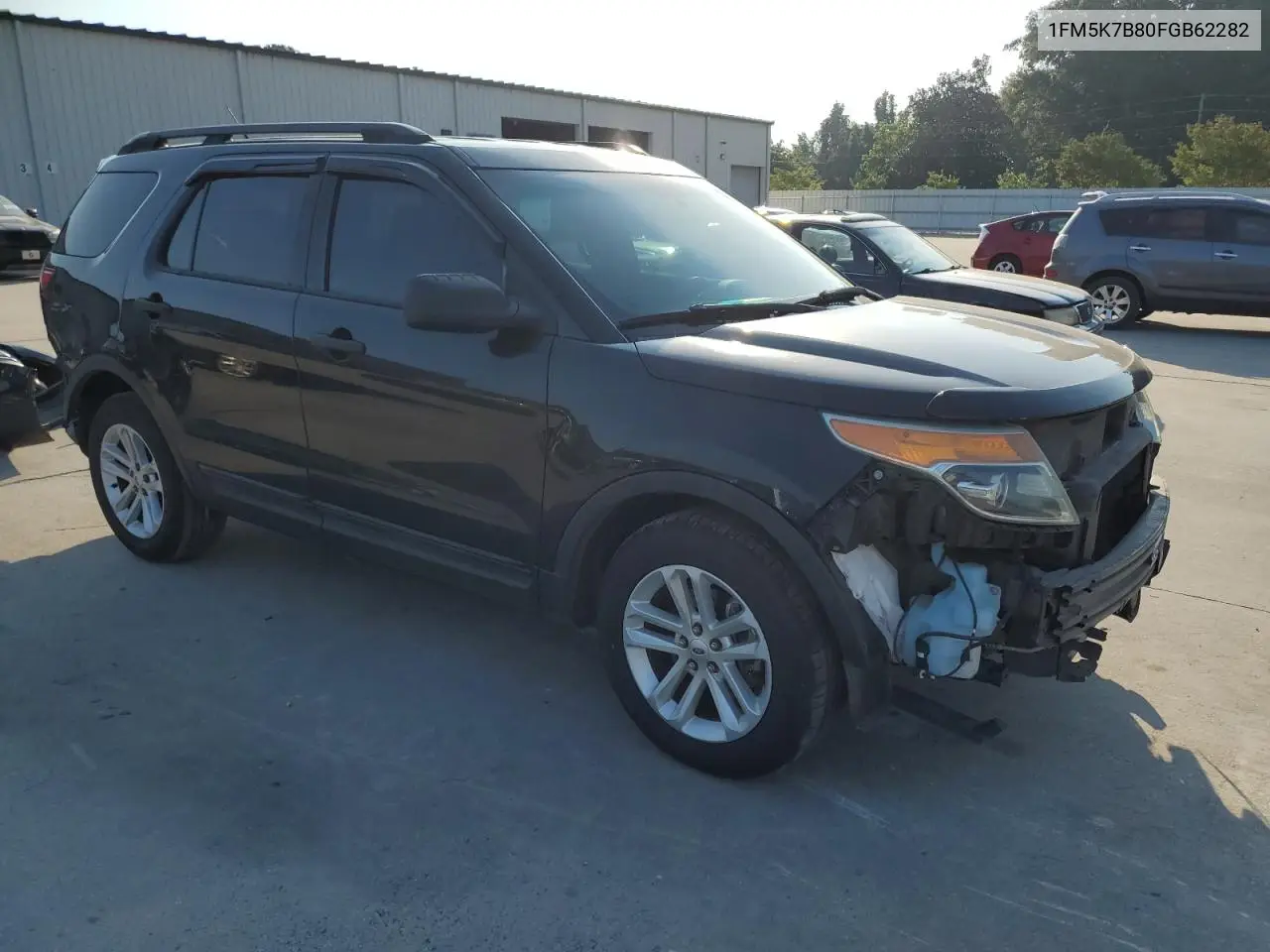2015 Ford Explorer VIN: 1FM5K7B80FGB62282 Lot: 62005385