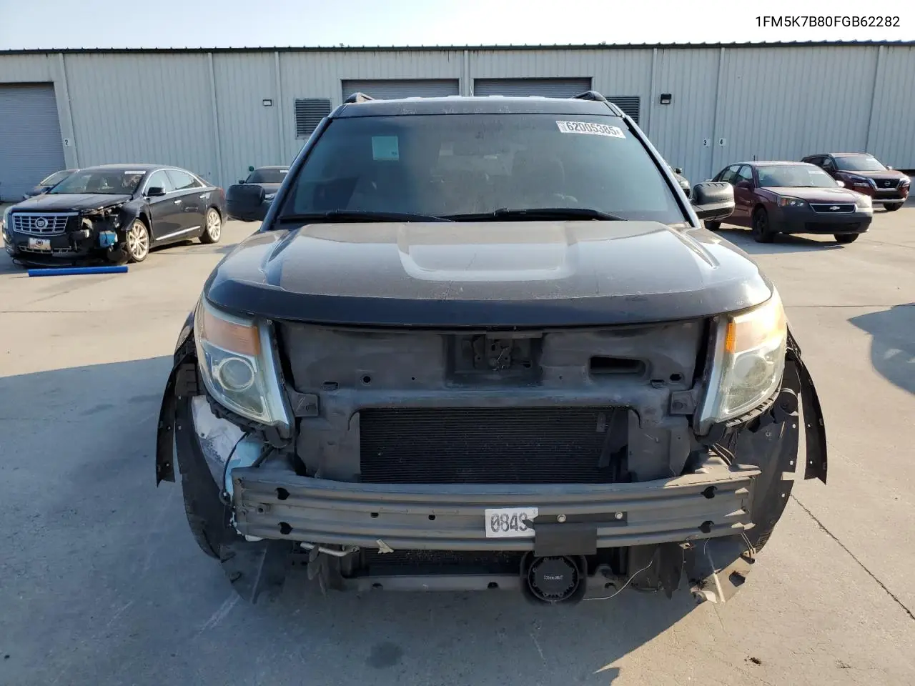 2015 Ford Explorer VIN: 1FM5K7B80FGB62282 Lot: 62005385