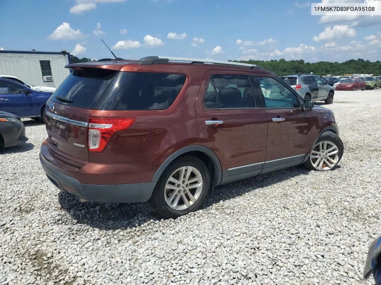 1fm5k7d83fga95108 1FM5K7D83FGA95108 2015 Ford Explorer Xlt