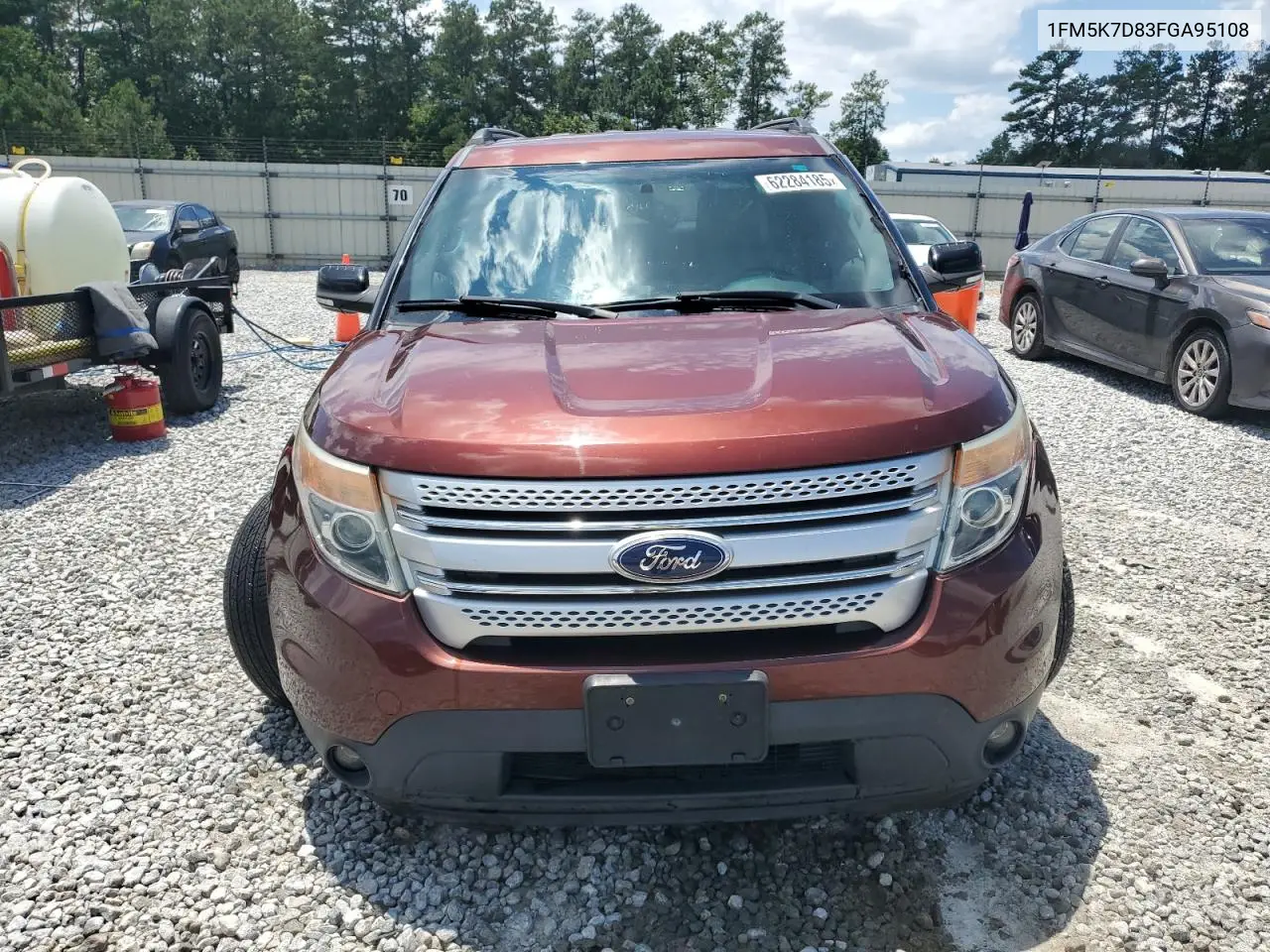 1fm5k7d83fga95108 1FM5K7D83FGA95108 2015 Ford Explorer Xlt