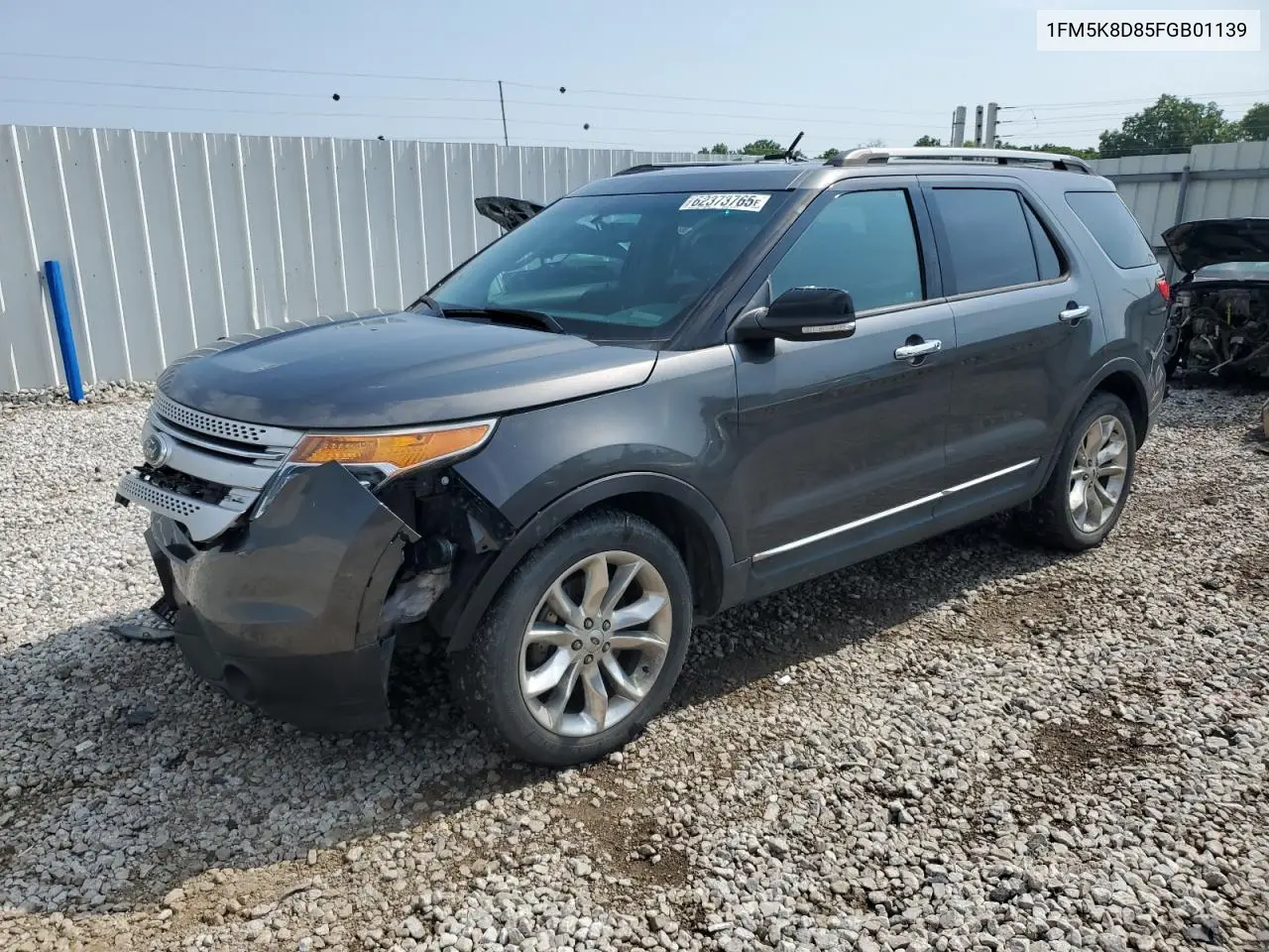 2015 Ford Explorer Xlt VIN: 1FM5K8D85FGB01139 Lot: 62373765