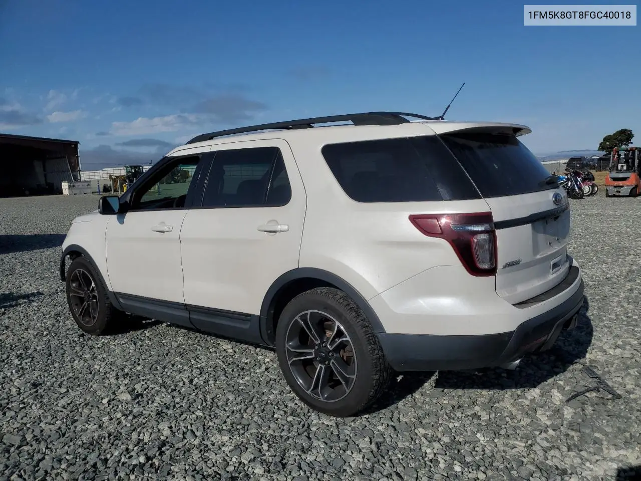2015 Ford Explorer Sport VIN: 1FM5K8GT8FGC40018 Lot: 62471265
