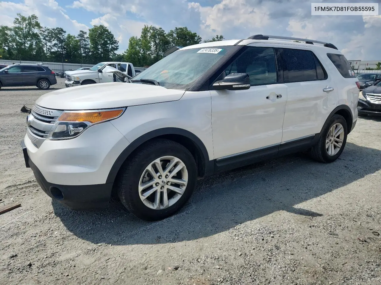 2015 Ford Explorer Xlt VIN: 1FM5K7D81FGB55595 Lot: 62476335