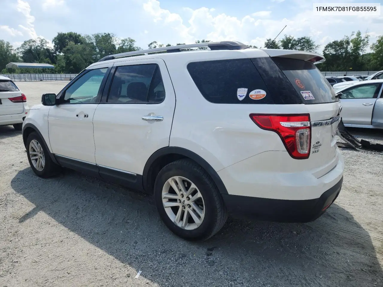 2015 Ford Explorer Xlt VIN: 1FM5K7D81FGB55595 Lot: 62476335
