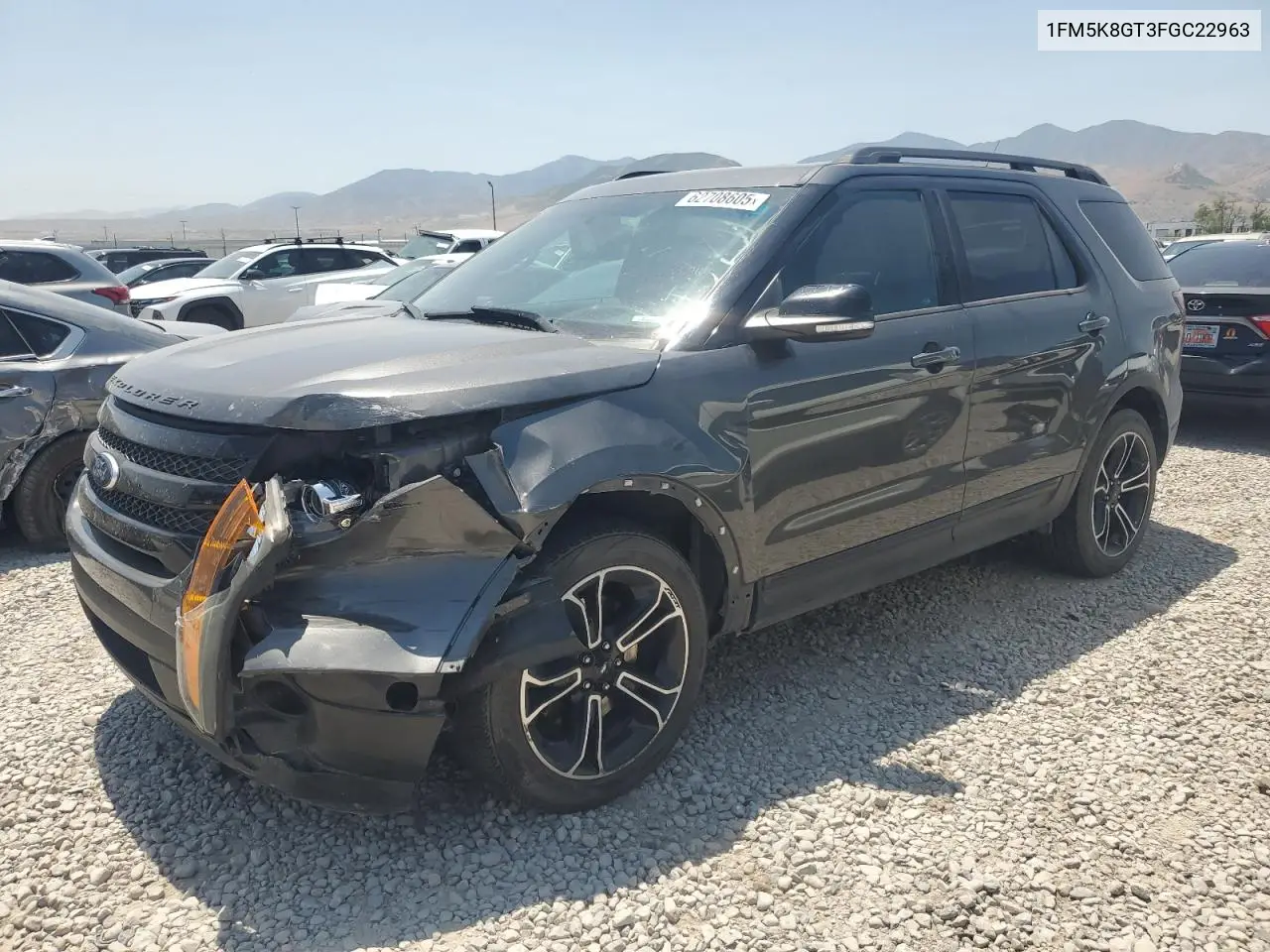 2015 Ford Explorer Sport VIN: 1FM5K8GT3FGC22963 Lot: 62708605